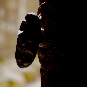 poignée de porte en contre-jour - France  - collection de photos clin d'oeil, catégorie portes